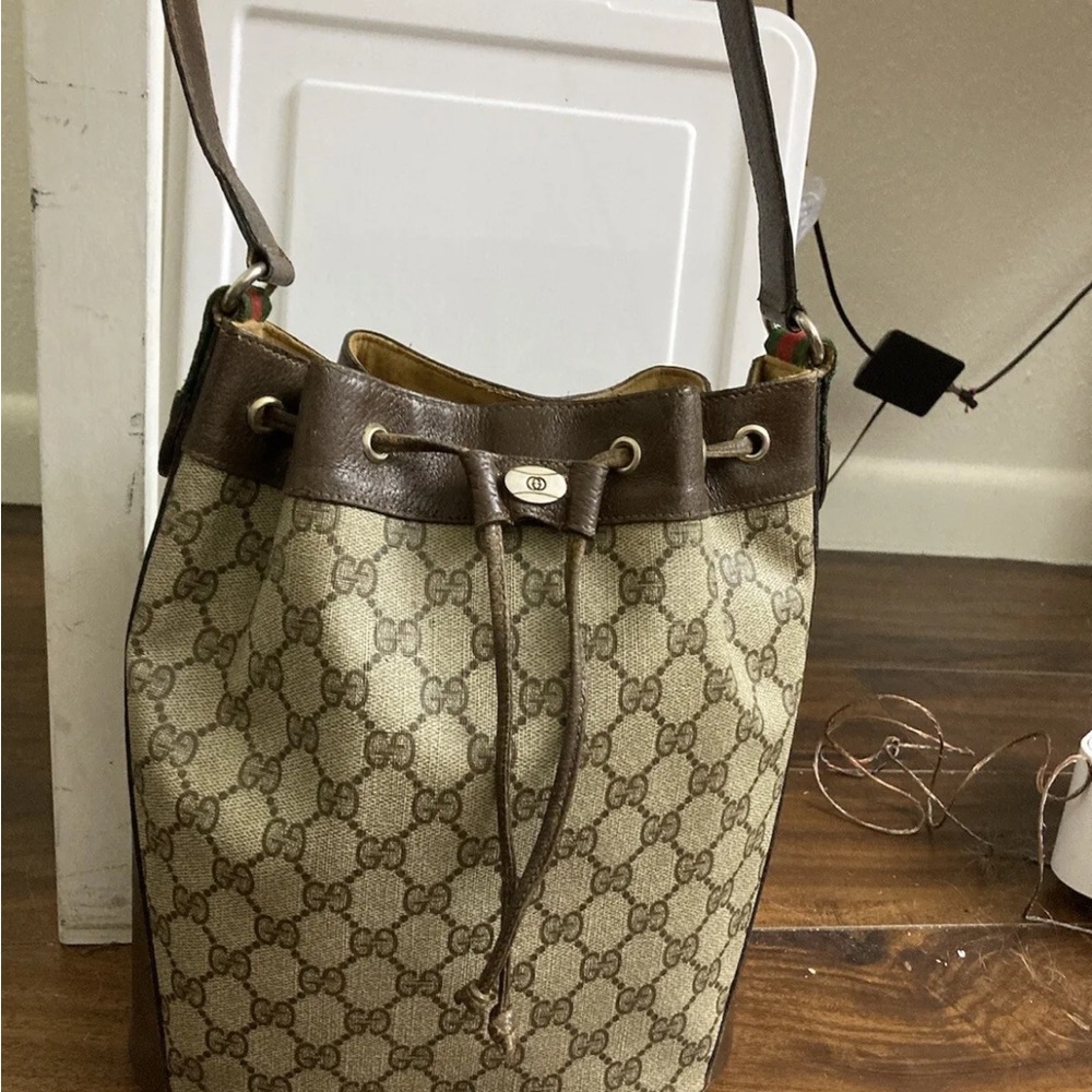 Vintage Gucci monogram Bucket Bag - Picture 4 of 12